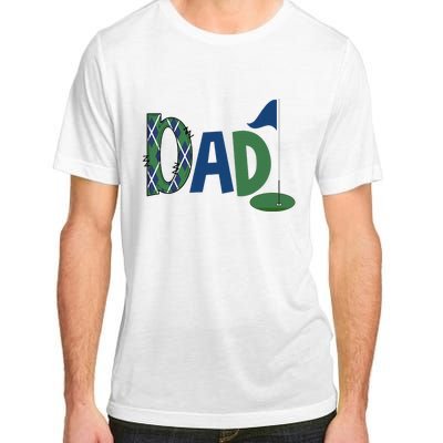 Dad Of The Birthday Boy Hole In One Golf Sport Matching Adult ChromaSoft Performance T-Shirt