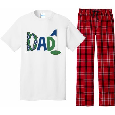 Dad Of The Birthday Boy Hole In One Golf Sport Matching Pajama Set