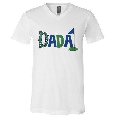 Dada Of The Birthday Boy Hole In One Golf Sport Matching V-Neck T-Shirt