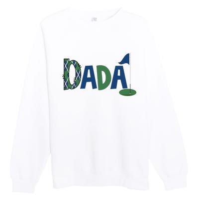 Dada Of The Birthday Boy Hole In One Golf Sport Matching Premium Crewneck Sweatshirt