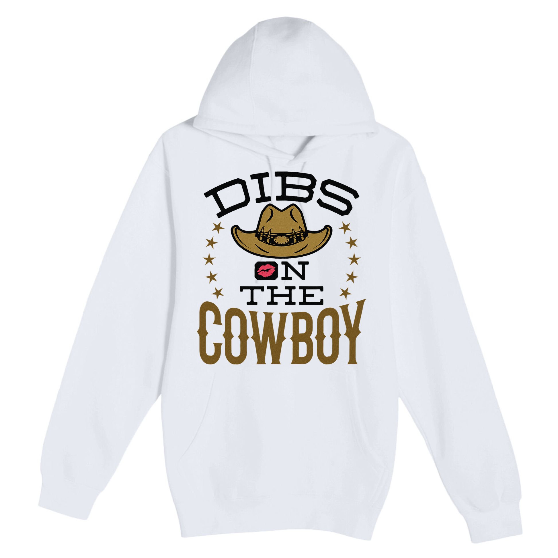 Dibs On The Cowboy Rodeo Girlfriend Wife Women Premium Pullover Hoodie
