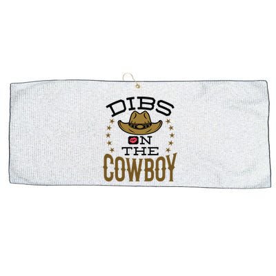 Dibs On The Cowboy Rodeo Girlfriend Wife Women Large Microfiber Waffle Golf Towel