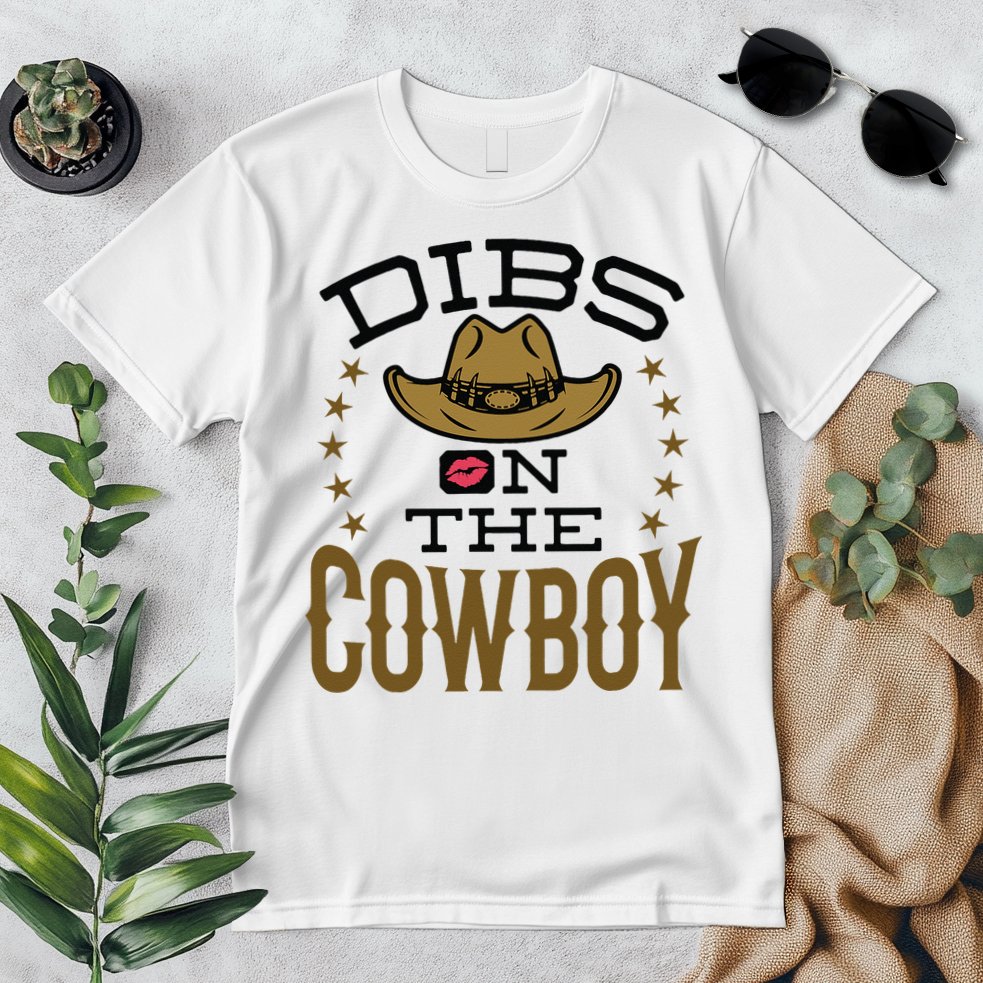 Dibs On The Cowboy Rodeo Girlfriend Wife Women Premium T-Shirt