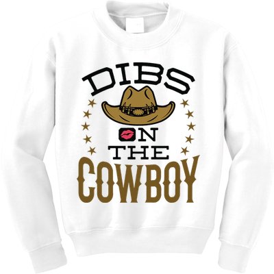 Dibs On The Cowboy Rodeo Girlfriend Wife Women Kids Sweatshirt