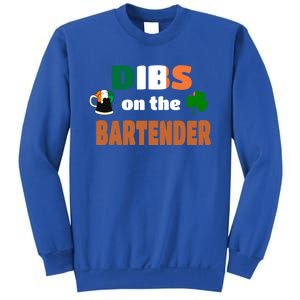 Dibs On The Bartender Cool Gift Funny St Patricks Day Ing Gift Sweatshirt