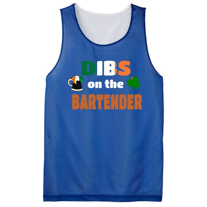 Dibs On The Bartender Cool Gift Funny St Patricks Day Ing Gift Mesh Reversible Basketball Jersey Tank