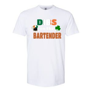 Dibs On The Bartender Cool Gift Funny St Patricks Day Ing Gift Softstyle CVC T-Shirt