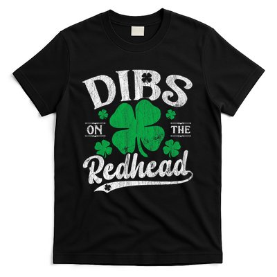 Dibs On The Redhead Funny St Patricks Day Drinking T-Shirt