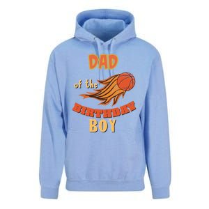 Dad Of The Birthday Basketball Theme Matching Family Great Gift Unisex Surf Hoodie