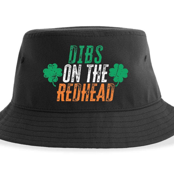 Dibs On The Redhead Shamrock St. Patrick's Day Drinking Sustainable Bucket Hat