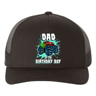 Dad Of The Birthday Boy Monster Truck Birthday Party Gift Yupoong Adult 5-Panel Trucker Hat