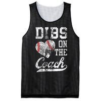 Dibs On The Coach Funny CoachS Wife Quote Cool Baseball Mom Mesh Reversible Basketball Jersey Tank