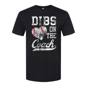 Dibs On The Coach Funny CoachS Wife Quote Cool Baseball Mom Softstyle CVC T-Shirt