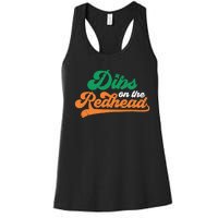 Dibs On The Redhead Saint Patrick's Day Funny Funny Women's Racerback Tank