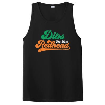 Dibs On The Redhead Saint Patrick's Day Funny Funny PosiCharge Competitor Tank