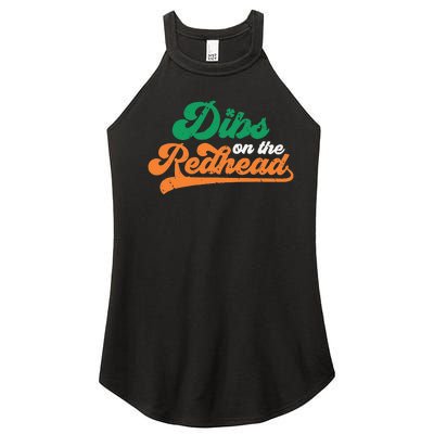 Dibs On The Redhead Saint Patrick's Day Funny Funny Women’s Perfect Tri Rocker Tank