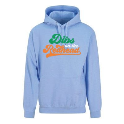 Dibs On The Redhead Saint Patrick's Day Funny Funny Unisex Surf Hoodie