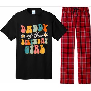  Daddy Of The Birthday Girl Groovy Themed Father Dad Pajama Set