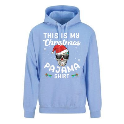 Day Of The Dead Sugar Skull Xmas This Is My Christmas Pajama Gift Unisex Surf Hoodie