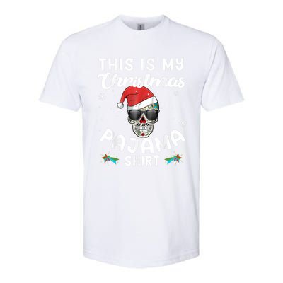 Day Of The Dead Sugar Skull Xmas This Is My Christmas Pajama Gift Softstyle CVC T-Shirt