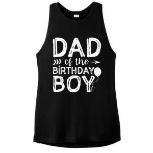 Dad Of The Birthday Boy Dad And Son Ladies PosiCharge Tri-Blend Wicking Tank