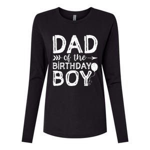 Dad Of The Birthday Boy Dad And Son Womens Cotton Relaxed Long Sleeve T-Shirt