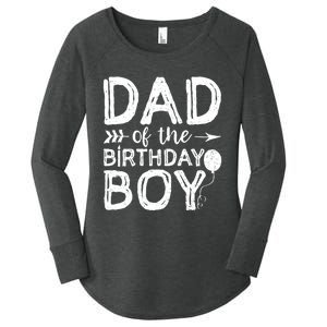 Dad Of The Birthday Boy Dad And Son Women's Perfect Tri Tunic Long Sleeve Shirt