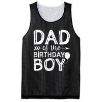 Dad Of The Birthday Boy Dad And Son Mesh Reversible Basketball Jersey Tank