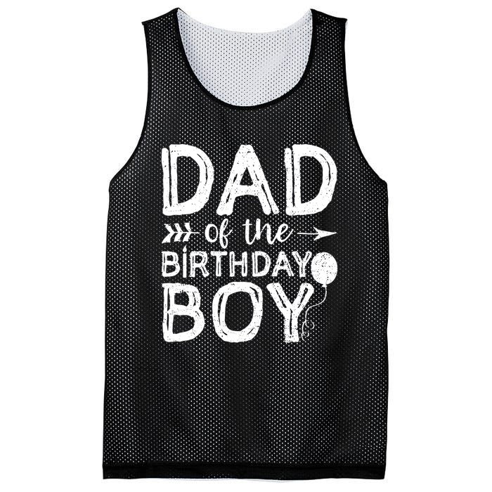 Dad Of The Birthday Boy Dad And Son Mesh Reversible Basketball Jersey Tank