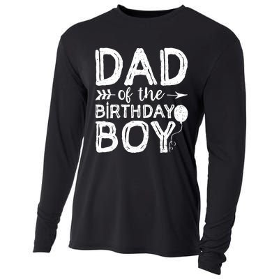 Dad Of The Birthday Boy Dad And Son Cooling Performance Long Sleeve Crew