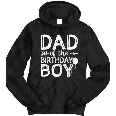 Dad Of The Birthday Boy Dad And Son Tie Dye Hoodie