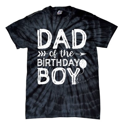 Dad Of The Birthday Boy Dad And Son Tie-Dye T-Shirt