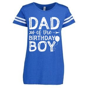 Dad Of The Birthday Boy Dad And Son Enza Ladies Jersey Football T-Shirt