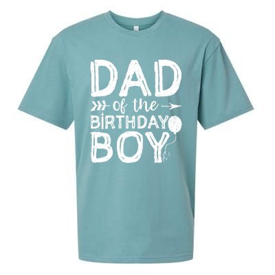 Dad Of The Birthday Boy Dad And Son Sueded Cloud Jersey T-Shirt