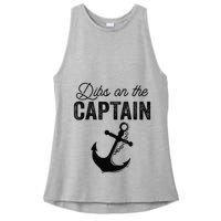 Dibs On The Captain Ladies PosiCharge Tri-Blend Wicking Tank