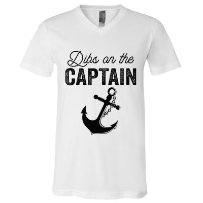 Dibs On The Captain V-Neck T-Shirt