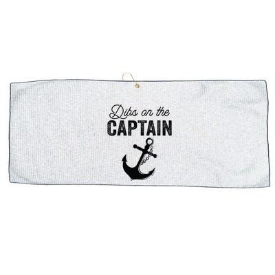 Dibs On The Captain Large Microfiber Waffle Golf Towel