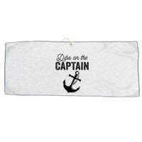 Dibs On The Captain Large Microfiber Waffle Golf Towel