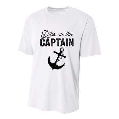 Dibs On The Captain Youth Performance Sprint T-Shirt
