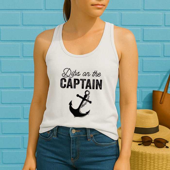 Dibs On The Captain Womens Tank Top