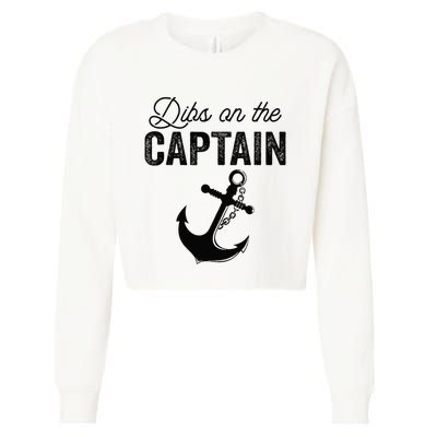 Dibs On The Captain Cropped Pullover Crew