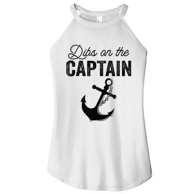 Dibs On The Captain Women's Perfect Tri Rocker Tank