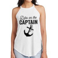 Dibs On The Captain Women's Perfect Tri Rocker Tank