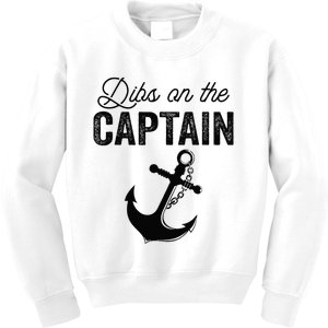 Dibs On The Captain Kids Sweatshirt