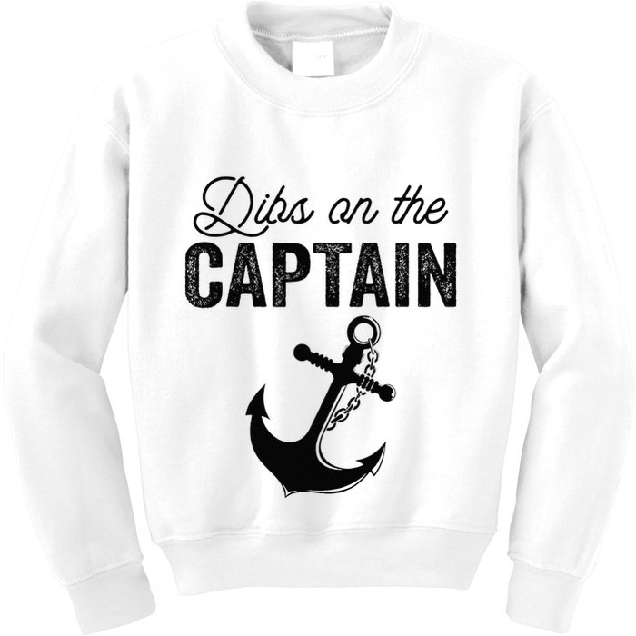 Dibs On The Captain Kids Sweatshirt