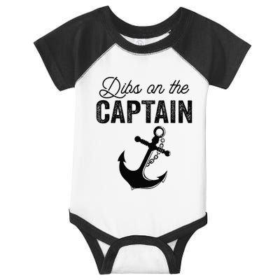 Dibs On The Captain Infant Baby Jersey Bodysuit