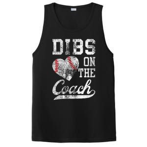 Dibs On The Coach Funny CoachS Wife Quote Cool Baseball Mom PosiCharge Competitor Tank