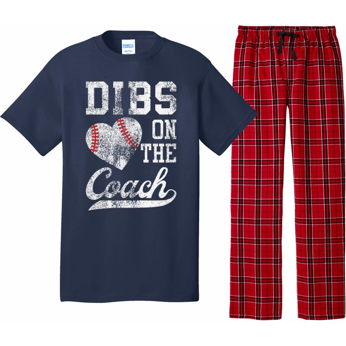 Dibs On The Coach Funny CoachS Wife Quote Cool Baseball Mom Pajama Set