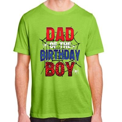 Dad Of The Birthday Boy Matching Family Spider Web Adult ChromaSoft Performance T-Shirt