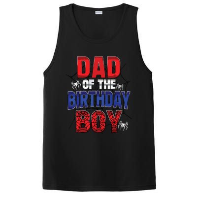 Dad Of The Birthday Boy Matching Family Spider Web PosiCharge Competitor Tank